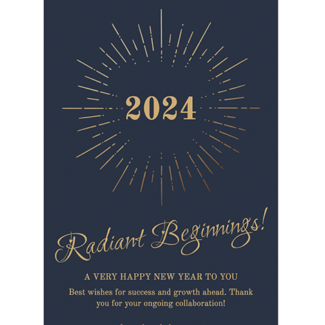 Radiant Beginnings New Years eCard
